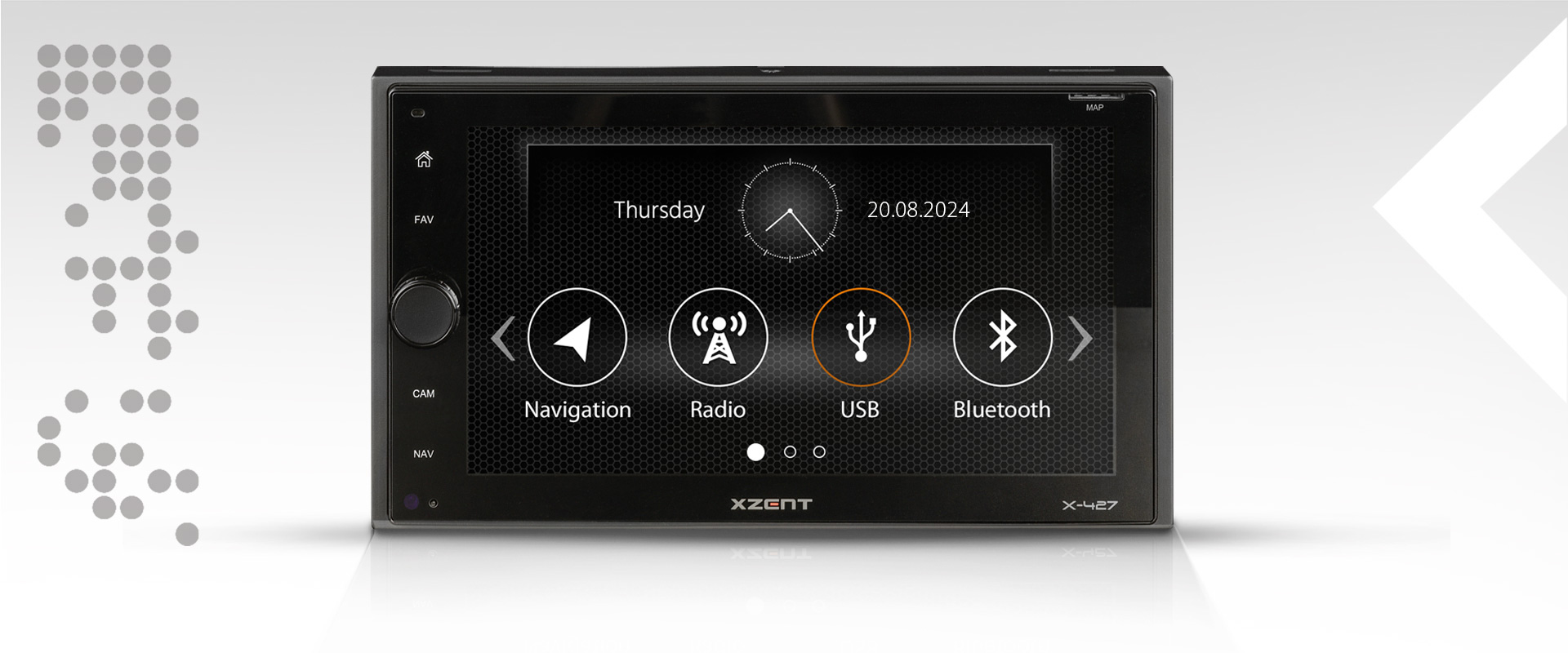 X-427: Imagebild 2-DIN Autoradio / Multimediasystem